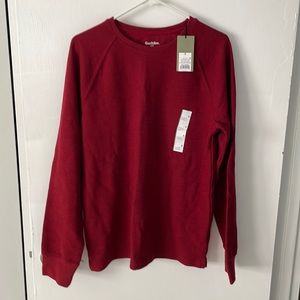 Goodfellow & Co Scarlet Mystery red long sleeve shirt mens size Medium